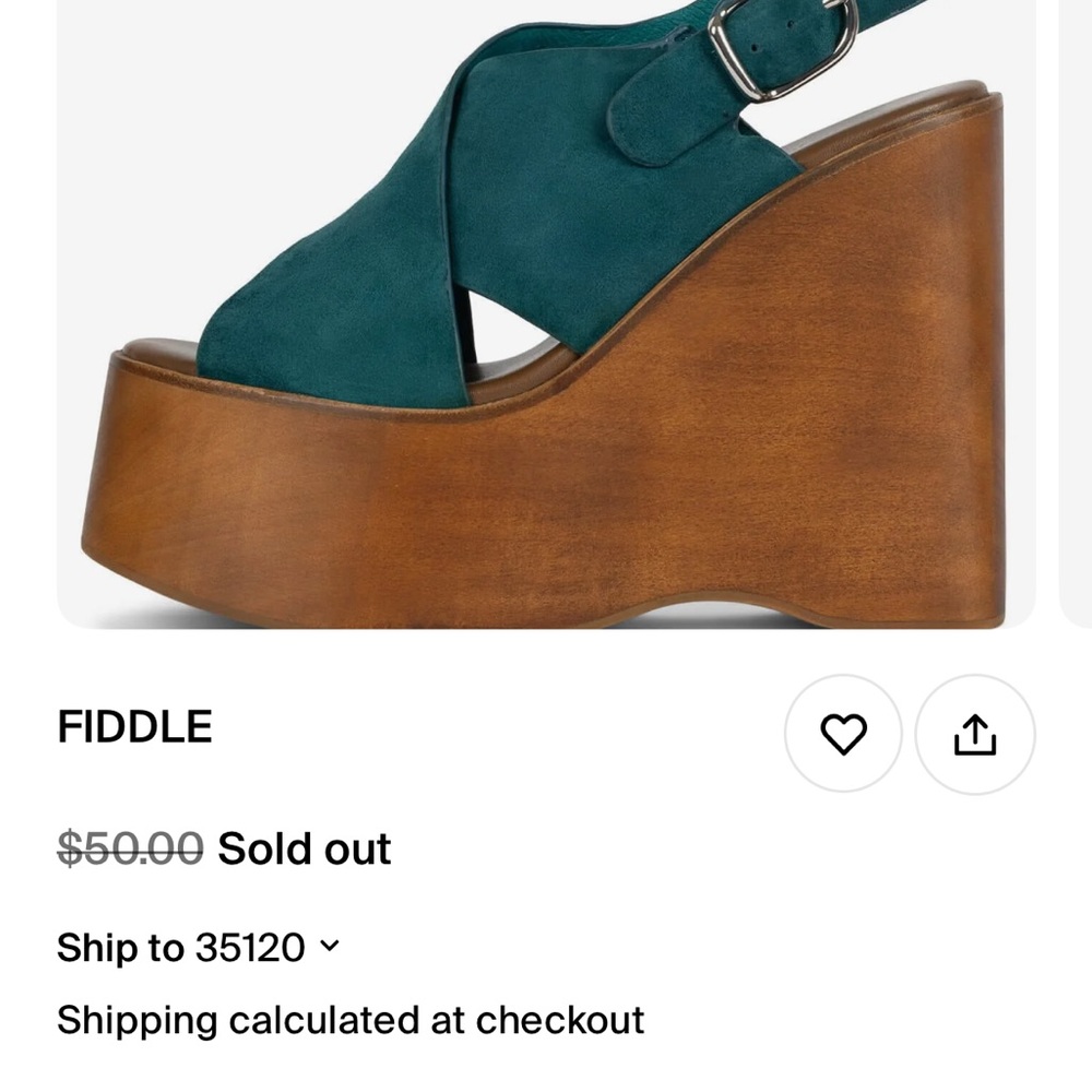 Jeffrey Campbell Teal Wedge Sandals